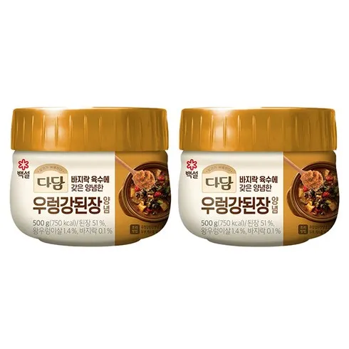 가성비 최고 우렁강된장 Top5